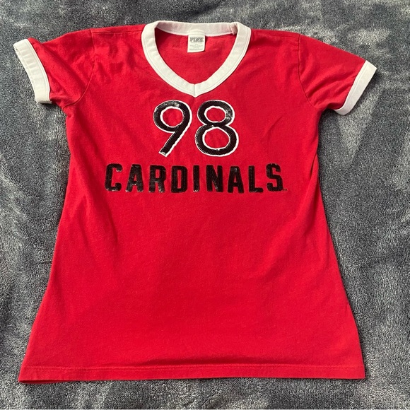 PINK Victoria's Secret Tops - Victoria's Secret PINK Louisville Cardinals V-neck t-shirt